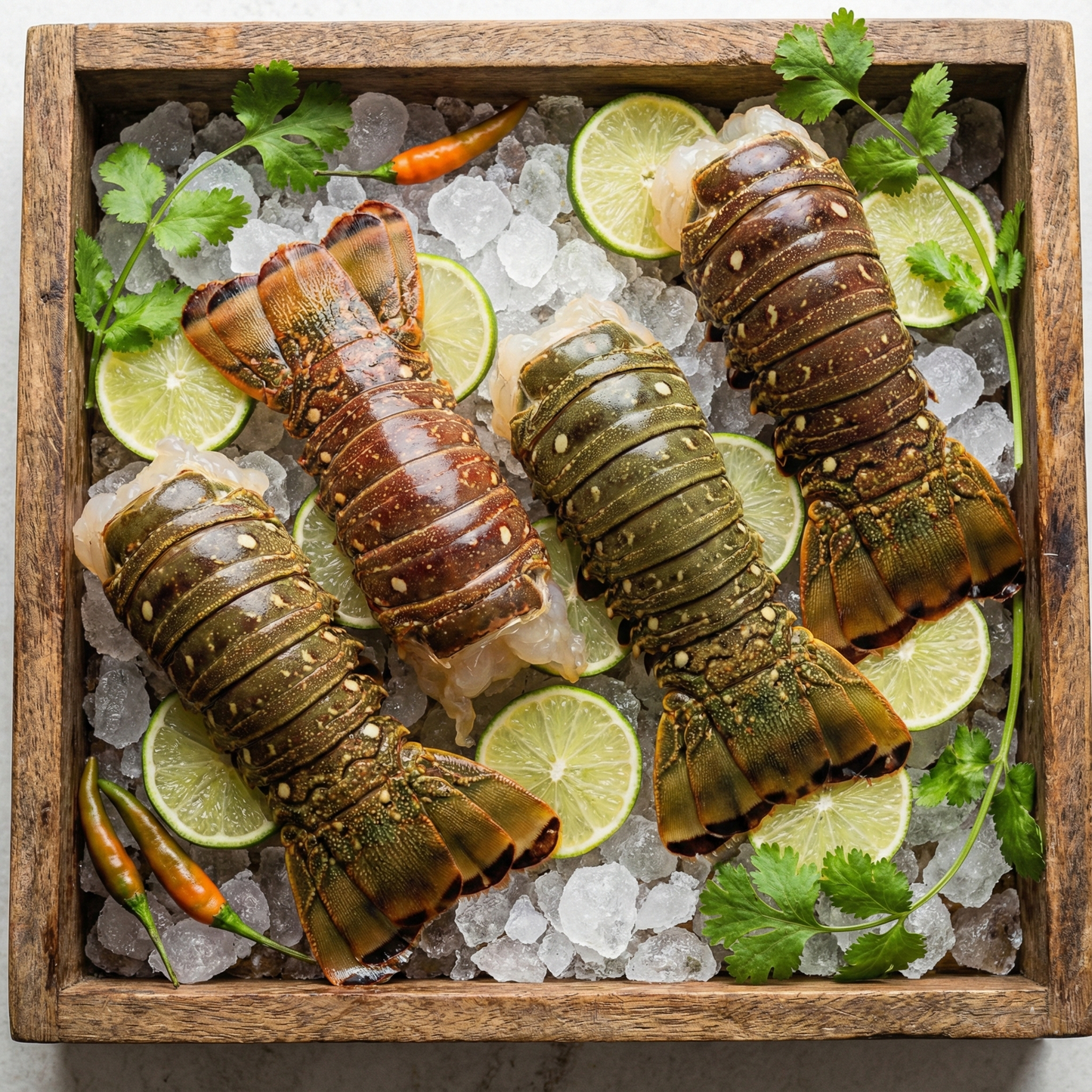 Fresh Caribbean Spiny Lobster Tails (7-8 oz)