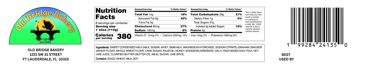 7 Mile Smile Key Lime Pie