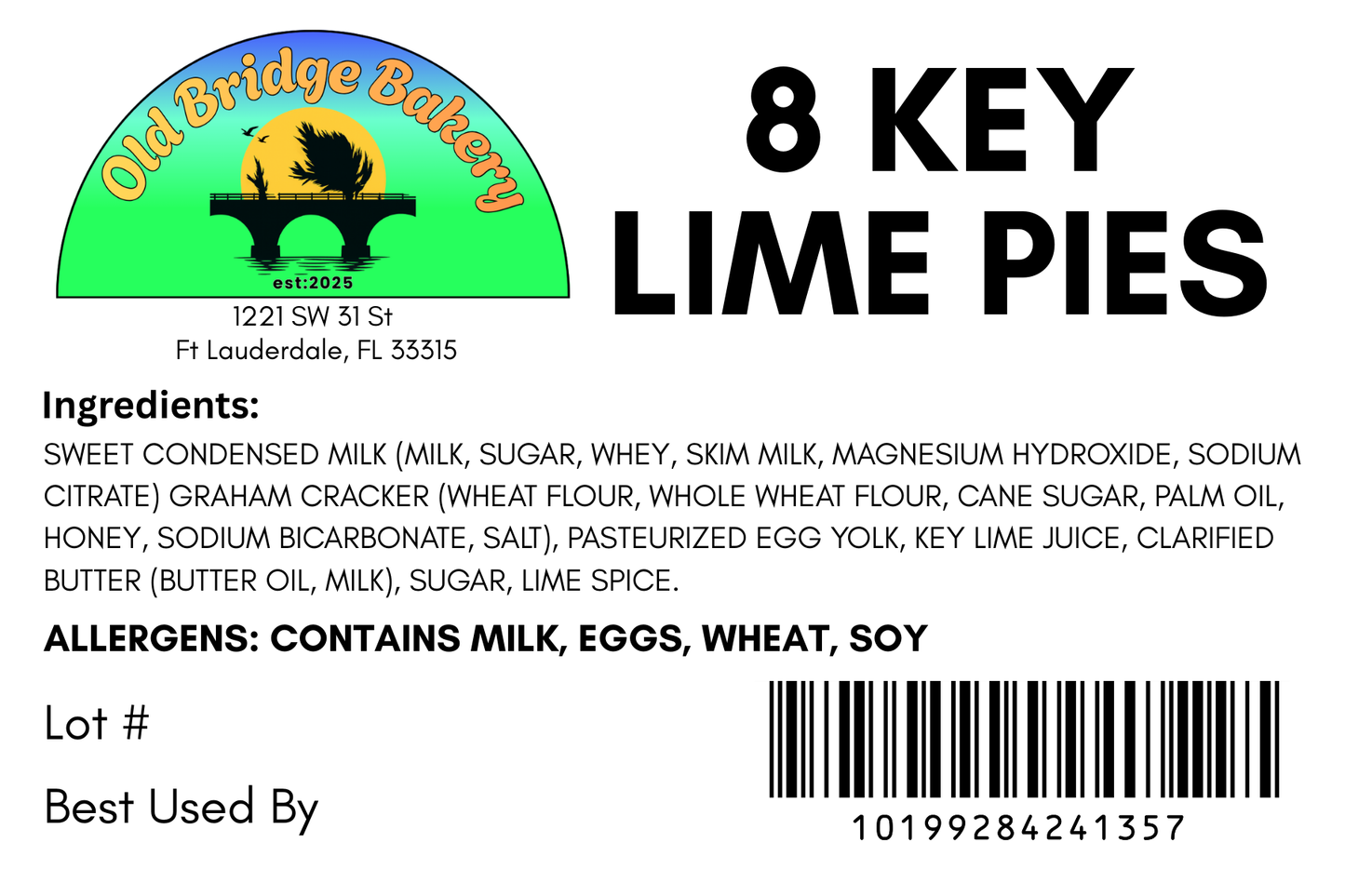 7 Mile Smile Key Lime Pie